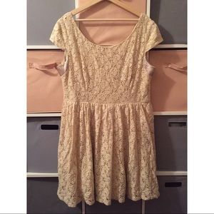 Beige Lace Dress
